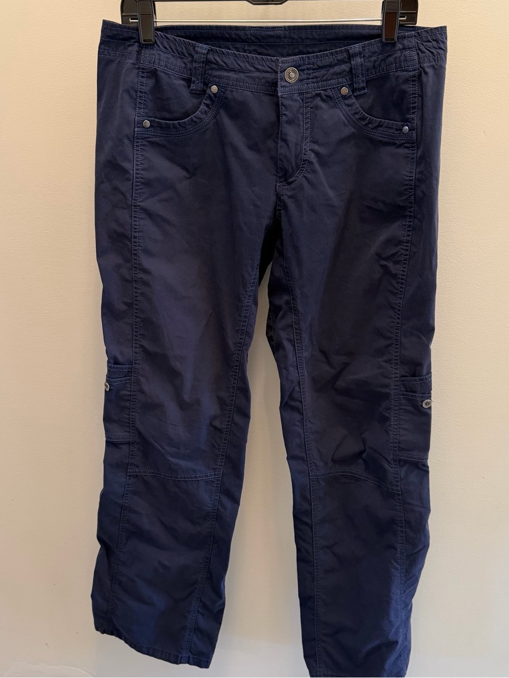 KÜHL Kuhl Women's Size 10 Regular Outdoor Hiking Utility Pants Blue Cotton Blend